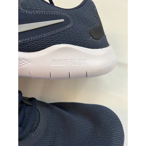 Nike Flex Experience RN 9 Sneakers Men Sz 14 Blue Metallic Grey CD0225 401‎